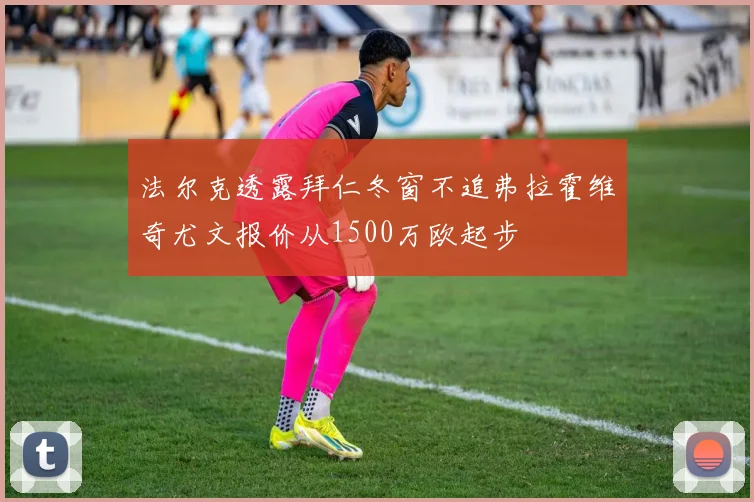 法尔克透露拜仁冬窗不追弗拉霍维奇尤文报价从1500万欧起步